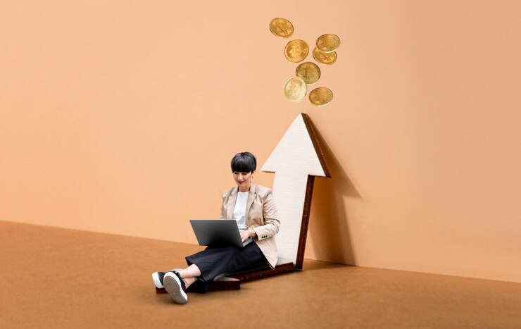 Photo adult with finance concept