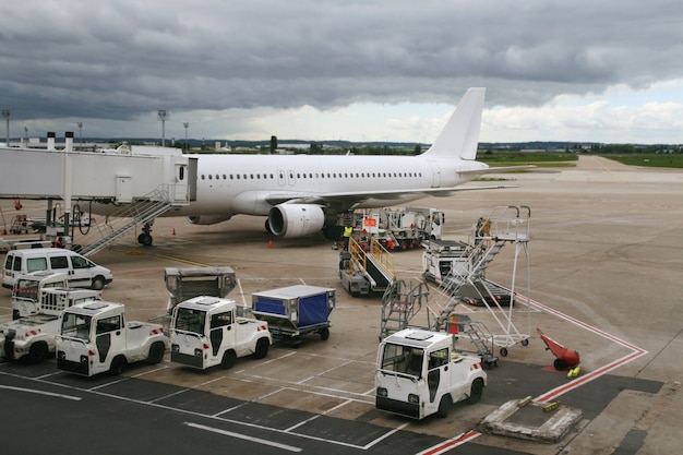 Aereo parcheggiato all'aeroporto