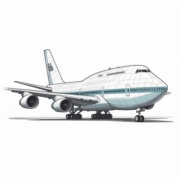 Aereo passeggeri transcontinentale commerciale Boeing 747