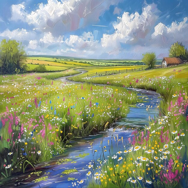 Affascinanti paesaggi britannici: fiori selvatici di Dima Dmitriev