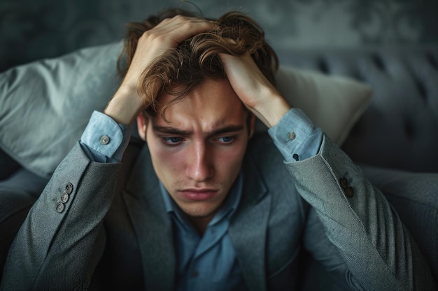 Affrontare le cariche della vita emozioni sfumate di depressione e stress narrazioni visive