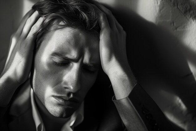 Affrontare le cariche della vita emozioni sfumate di depressione e stress narrazioni visive