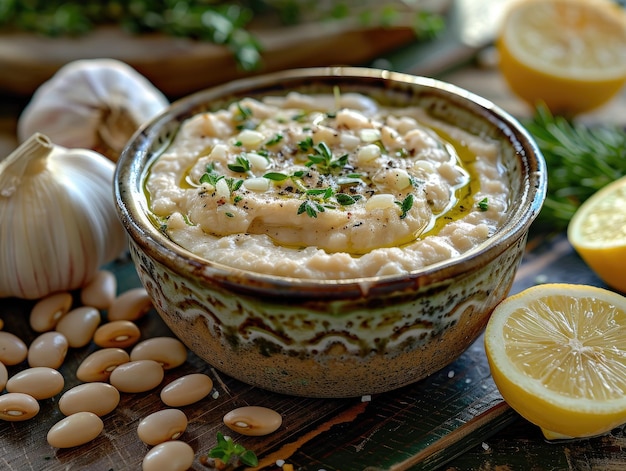 Aglio rosso e fagioli bianchi