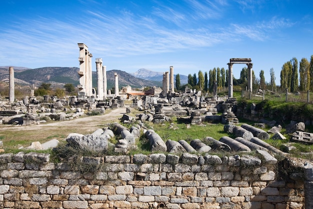 Agorà in Aphrodisias, Geyre, Turchia, filtro polarizzatore applicato