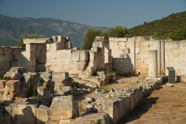 Agora nell'antica città di Andriake a Demre Antalya Turkiye