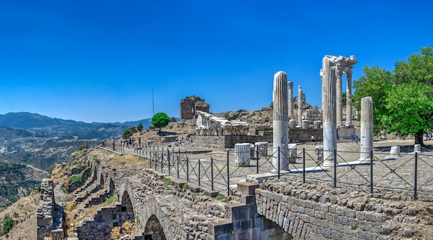 Agora nell'antica città di Pergamo, Turchia