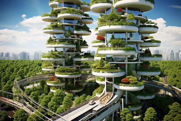 Agricoltura urbana sostenibile e visione della città dei giardini verticali