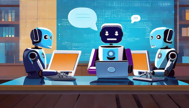 Ai chatbots che lavorano e chattano nel computer