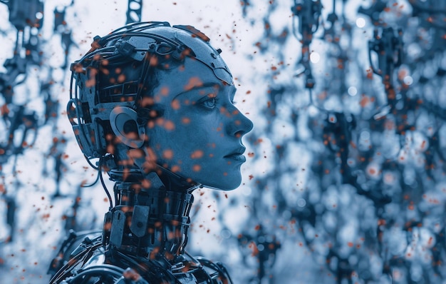 AI concetto di Intelligenza Artificiale generativa xA