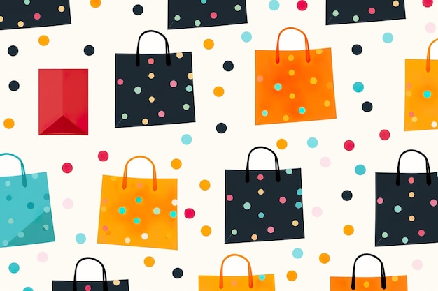 Ai creativo del modello di shopping disegnato a mano