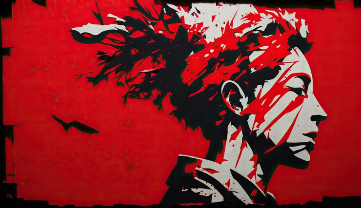 AI Generated Generative AI Street abstract graffiti art pattern Psychology nind dreem Inspired my Banksy street art Graphic Art