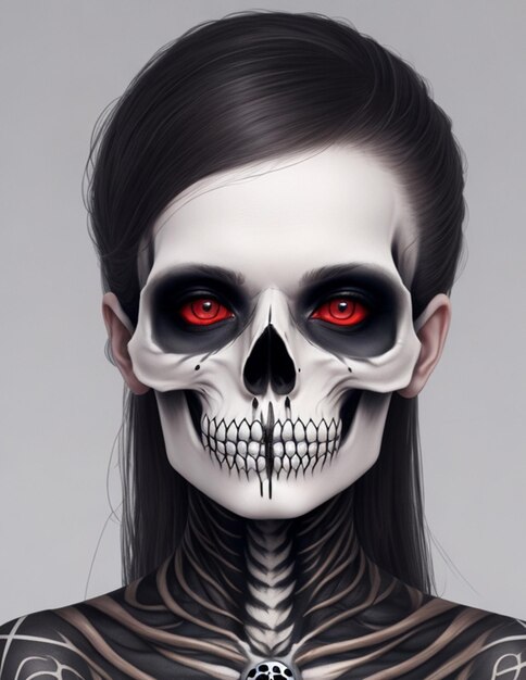 Ai Generated Skull Picture Design (Disegno di immagini del cranio generato da Ai)