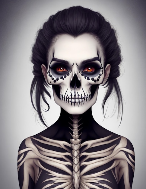 Ai Generated Skull Picture Design (Disegno di immagini del cranio generato da Ai)