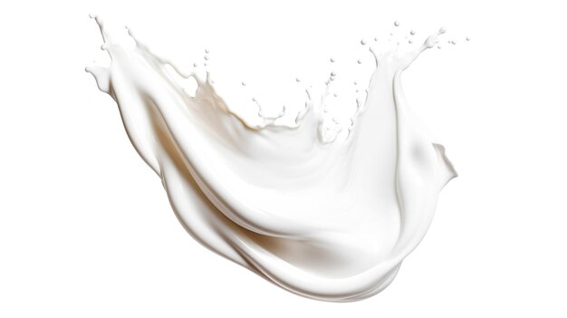 Ai generativa Crema di bellezza bianca sbavatura di sbavature su bianco