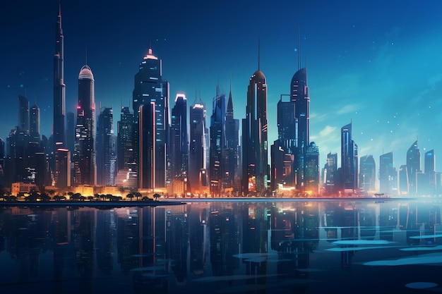 Ai generativa della città di Dubai
