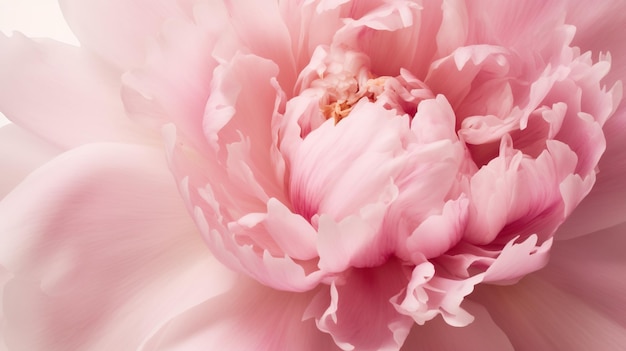 AI generativa Primo piano di aiuole fiorite di fiori di peonia sfondo testurizzato floreale