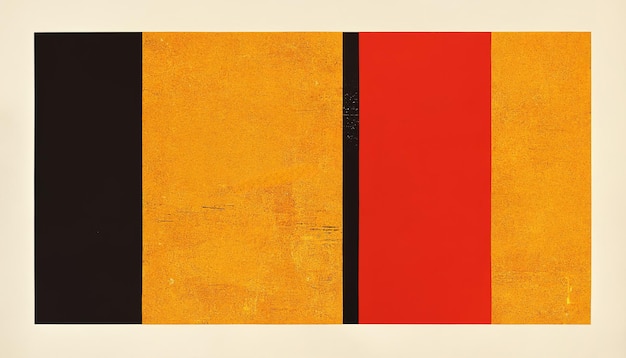 AI generativo astratto stile Bauhaus colori autunnali sfondo con texture di carta granulosa Design geometrico minimale contemporaneo alla moda degli anni '20 Arte digitale