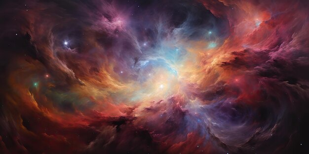 AI Generato AI Generativa Galassia spazio cosmico decorativo universo galassia sfondo in colori rosa scuri Arte grafica Illustrazione