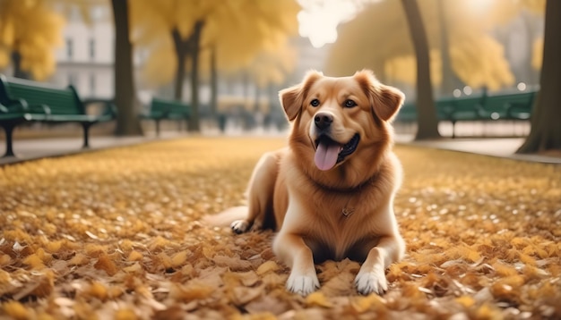 AI generato AI ritratto generativo della faccia del cane