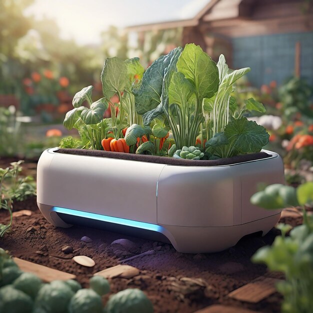 AI Giardino vegetale migliorato con piante