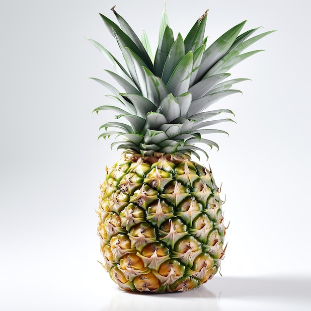 ai illustrazione generata ananas isolato su sfondo bianco