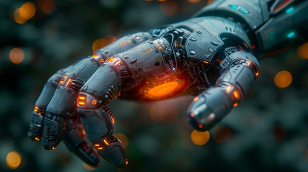 AI o Intelligenza Artificiale Robotica robotica che genera qualcosa trasformazione tecnologica futuristica Chatbot assistente segretario tecnologia futuristica