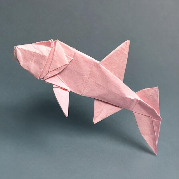 ai pesci in stile origami ricoperti