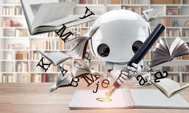 ai robot che scrive