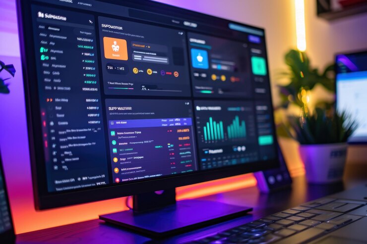 Foto aipowered customer support dashboard per una migliore comunicazione aziendale e gestione dei biglietti