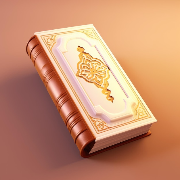 Al Corano Libro Sacro dell'IslamGif animato in stile 3D