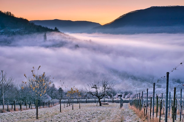 Alba in montagna