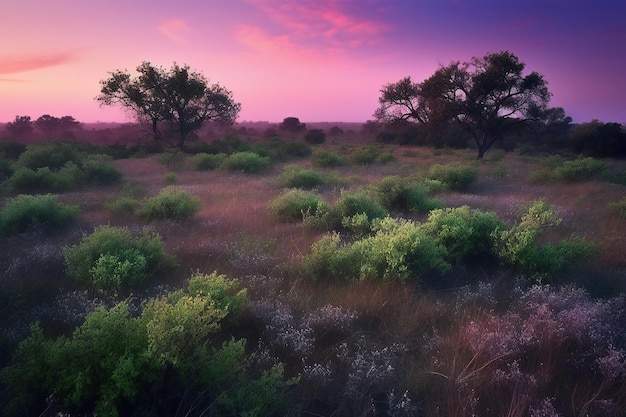 Alba nel Delta dell'Okavango Botswana Africa