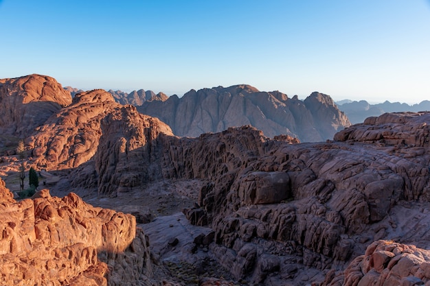 Alba sul Monte Sinai, vista dal Monte Mosè