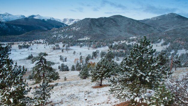 Alba sul Parco Nazionale delle Montagne Rocciose, Colorado.