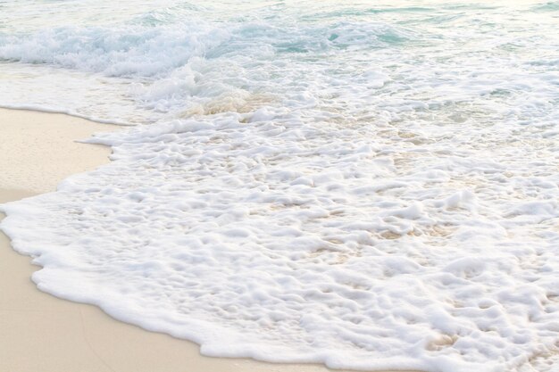 Alba sulla spiaggia sul Mar dei Caraibi.