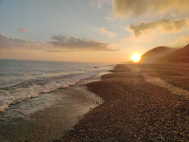 Alba sulla spiaggia