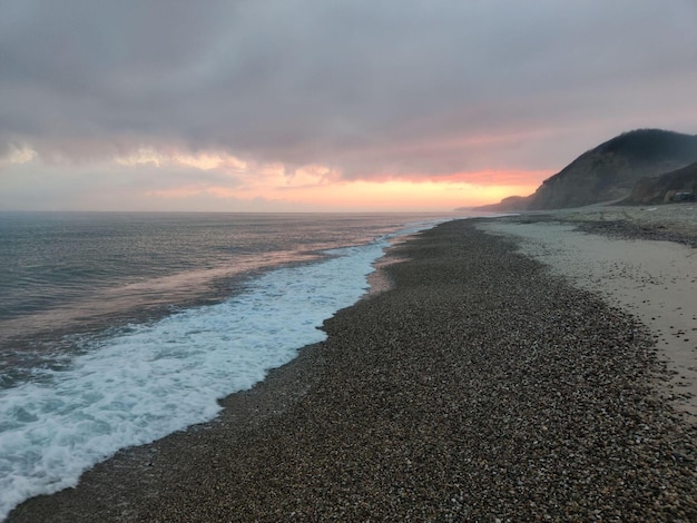 Alba sulla spiaggia