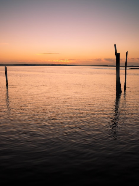 Alba sulle Everglades dal lato est dell'isola di Chokoloskee.