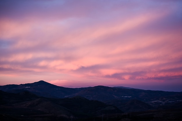 Alba sulle montagne dell'Alpujarra