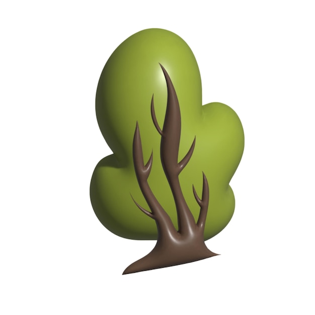 alberi 3d rendering per la natura ecologia ambiente giorno evento pianta verde fogliame