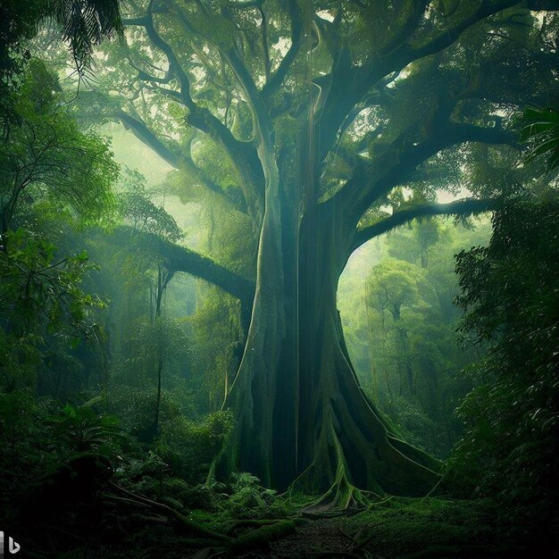 alberi giganti della foresta