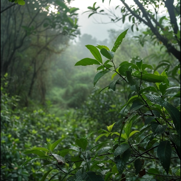 alberi nella foresta