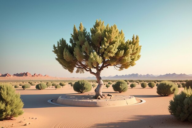 Alberi preziosi del deserto Populus euphratica grande albero protezione ambientale sfondo carta da parati