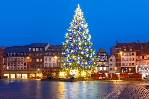 Albero di Natale a Strasburgo Alsazia Francia