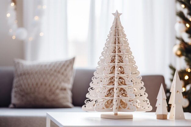 Albero di Natale alternativo in carta fatto a mano hobby DIY zero rifiuti idea di Natale