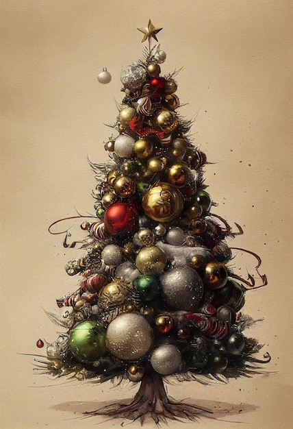 Albero di Natale con palline