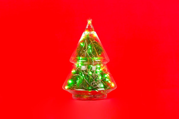 Albero di Natale in vetro decorativo