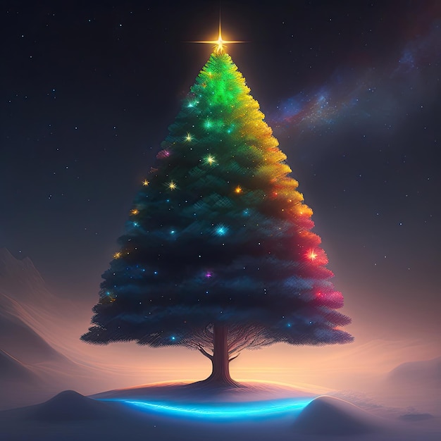 Albero di Natale luminoso