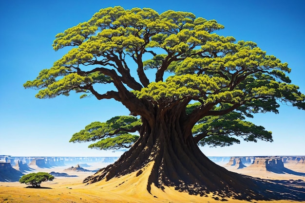 Albero gigante nel deserto