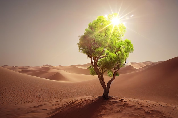 Albero nel deserto